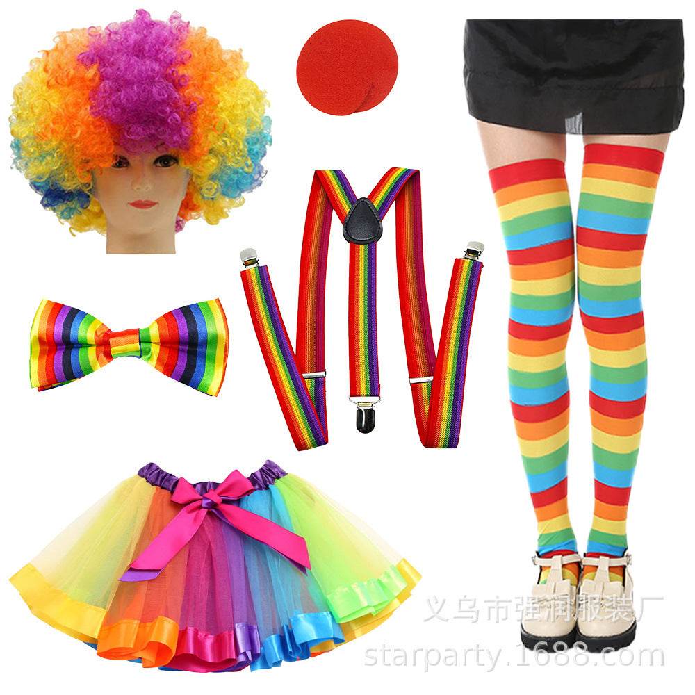 Halloween Clown Wig Dress Up Costume - Velora