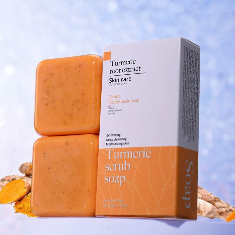 Curcuma Frosted Handmade Cleansing Bath Turmeric Soap - Velora