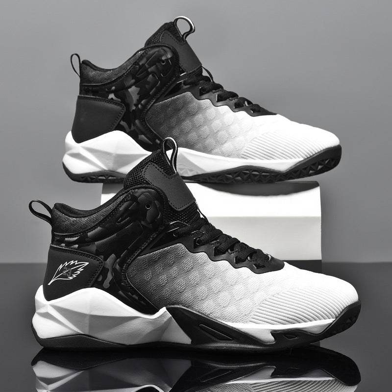 Men's Mid-Top Gradient Mesh Breathable Sneakers - Velora