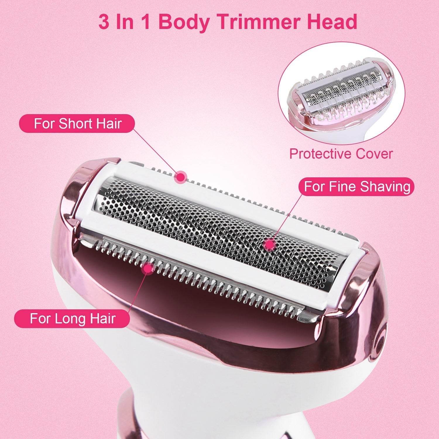 4 in 1 Painless Women Electric Hair Shaver trimmer for women - Velora