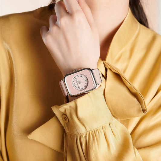 Black Square Waterproof Ladies Watch Sophisticated And Elegant - Velora