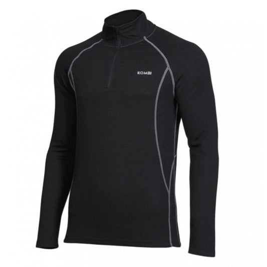 Kombi Men's B2 Merino Blend Zip Top 190g Mid-weight Base Layers Size 2XL - Velora