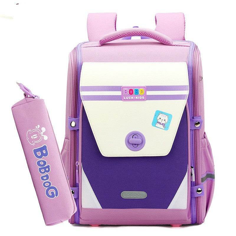 Children's Schoolbag Primary School Spine Protection Burden Reduction Backpack - Velora
