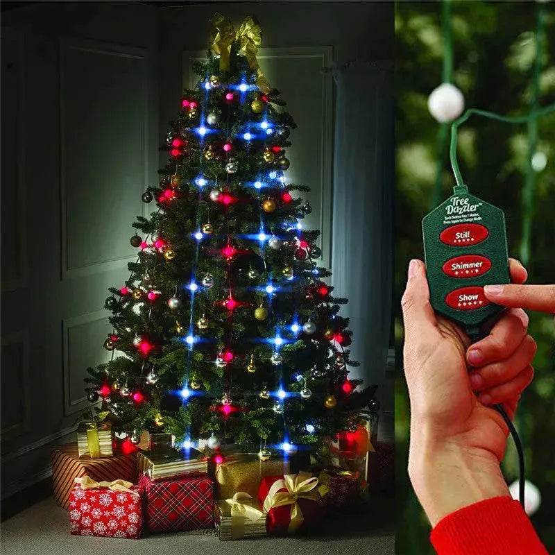 64 Light Dazzler Shower Tree Light Show Of Christmas Tree - Velora