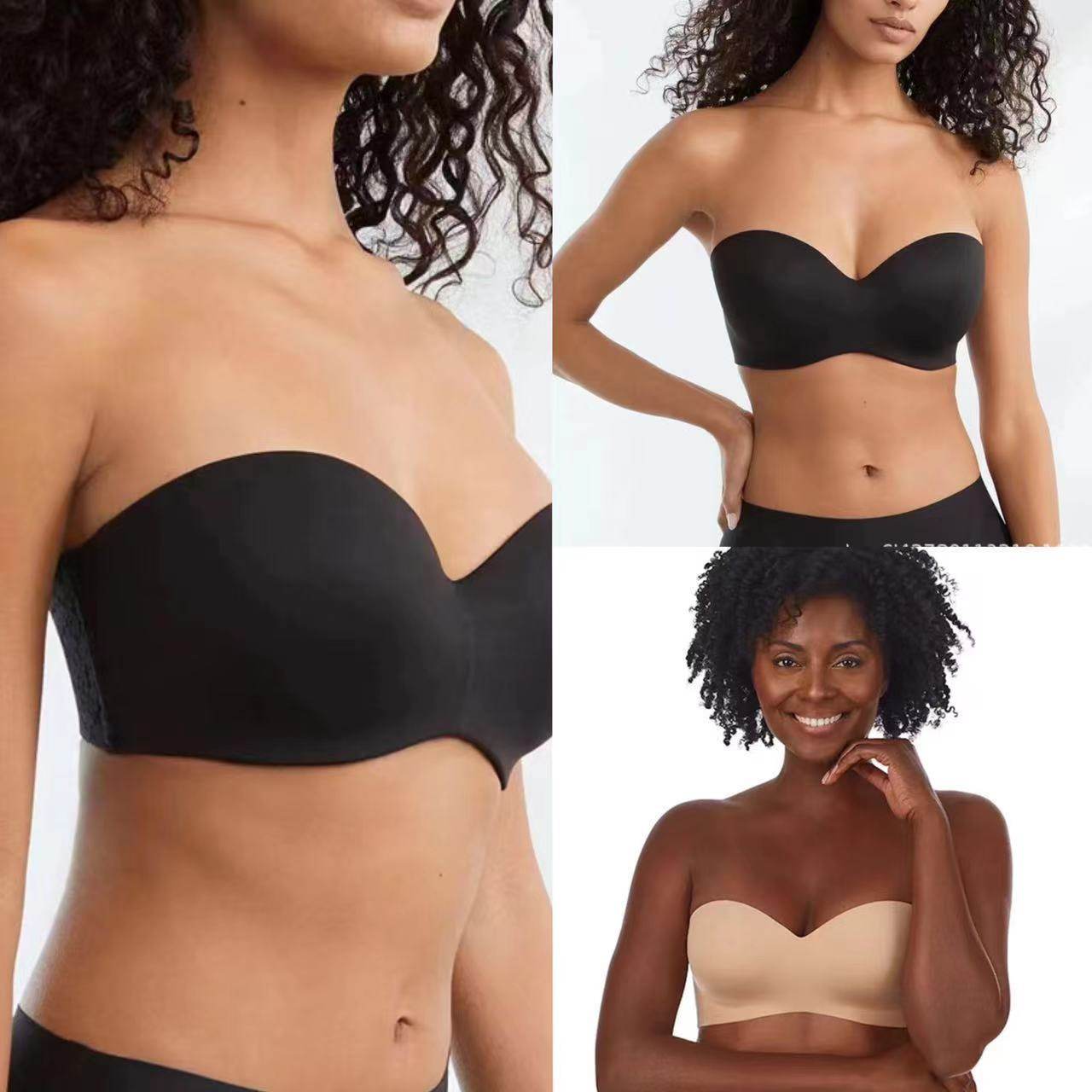 Underwear Seamless Invisible Bra Removable Push Up Thin With Steel Ring - Velora