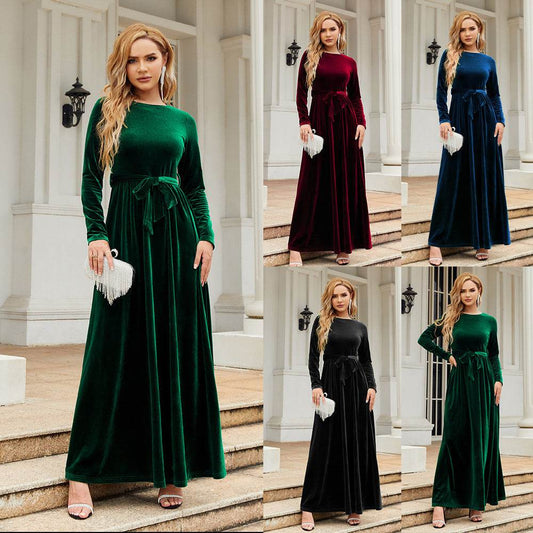 Elegant And Elegant Lady's Long Dress - Velora