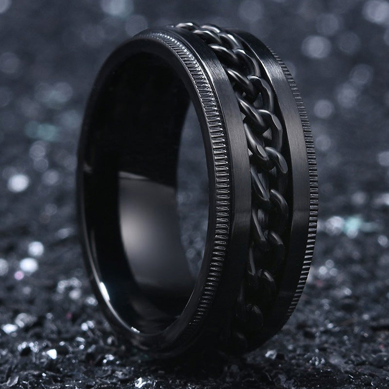 Two-color Cross Love Girl Ring Fashion Personality