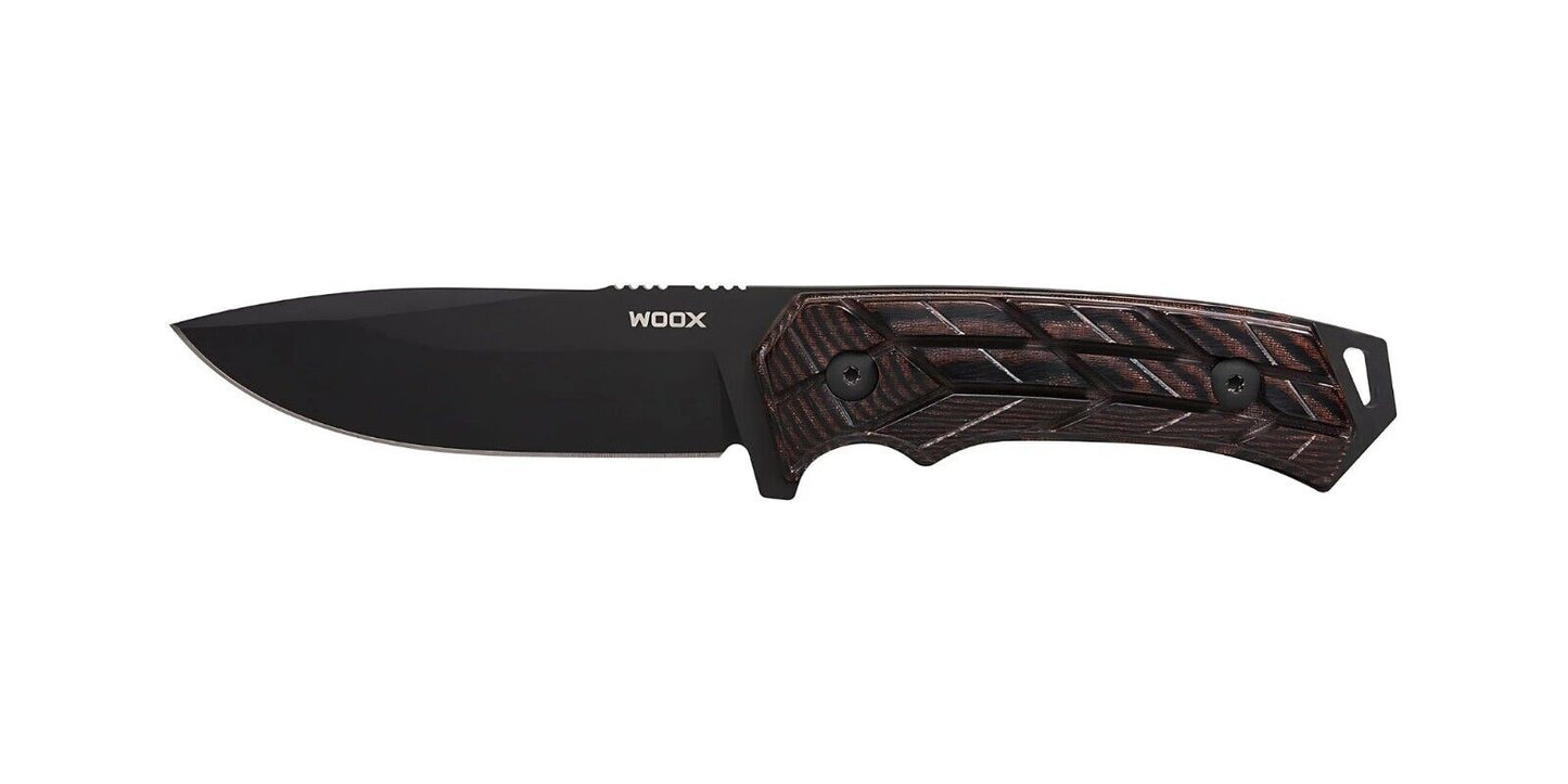 WOOX Rock 62 Mil-Spec Knife, Black Blade with XGRIP Handle - Velora