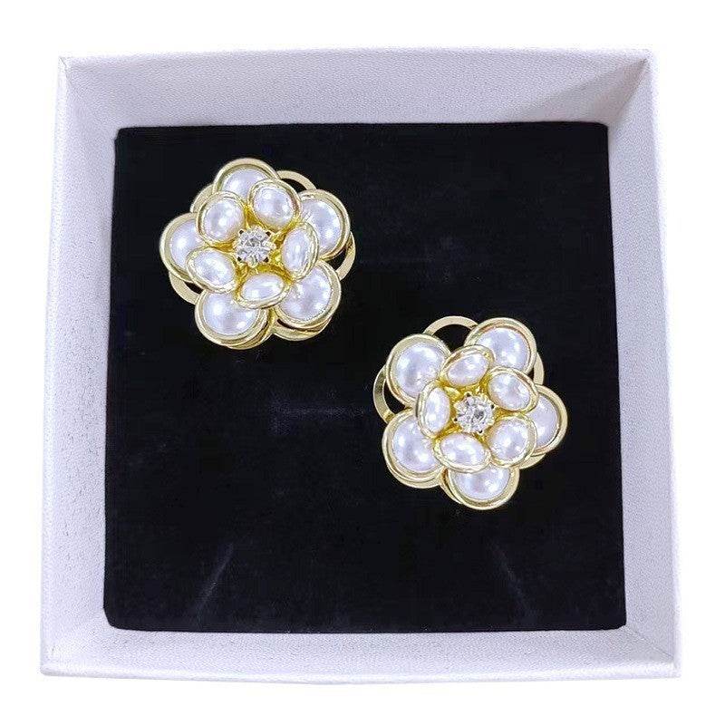 Female Sweet And Simple Small Flower Stud Earrings Earrings Ear Accessories For Her New Trendy Women's High-grade Earrings - Velora