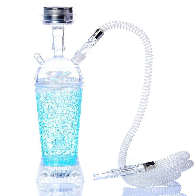 Arabic Hookah With LED Light Portable Car Gel Broken Crystal Cup - Velora