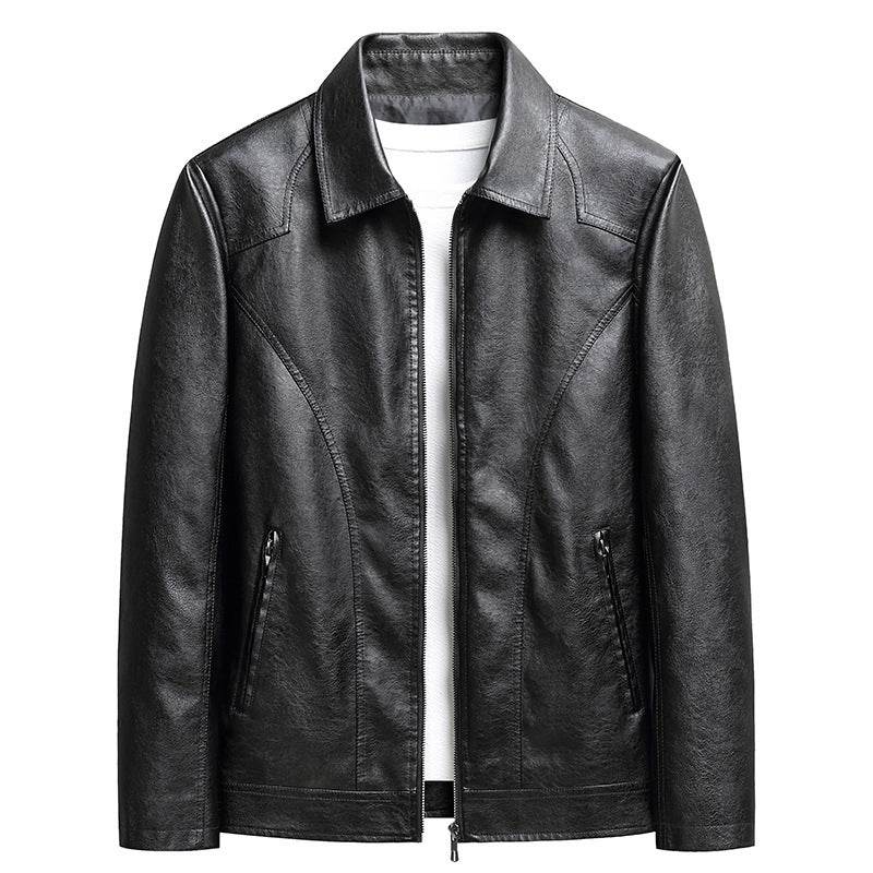 Men's Thin Leather Jacket - Velora