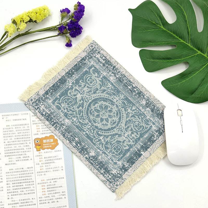 Office mouse pad, Suede fringe mouse pad Hot rubber Bohemian style - Velora