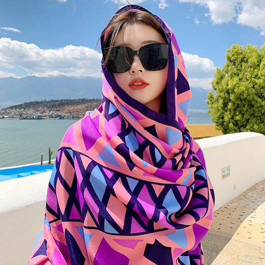 Sanya Seaside Holiday Shawl Scarf Scarf Women's Summer Travel - Velora