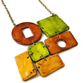 Fall Jewelry Set with Bold Chunky Statement Necklace & Long Geometric Earrings - Velora Luxury Fashion