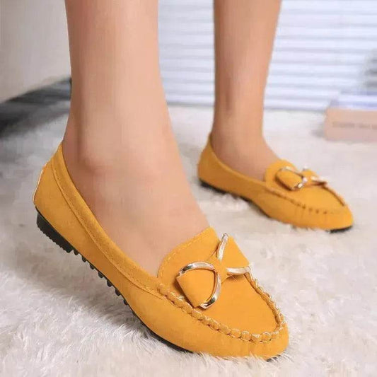 Fashion Bowknot Flats Shoes Women Casual Solid Loafers Cozy Shoes - Velora