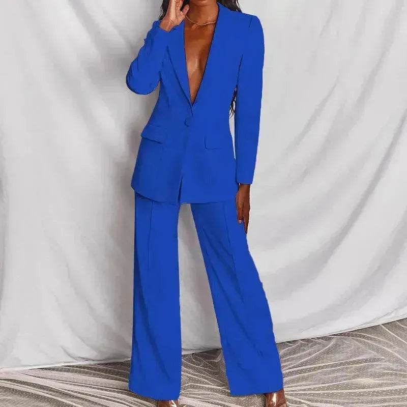Fashion Business Women's Clothing Long Sleeve Trousers Suit - Velora