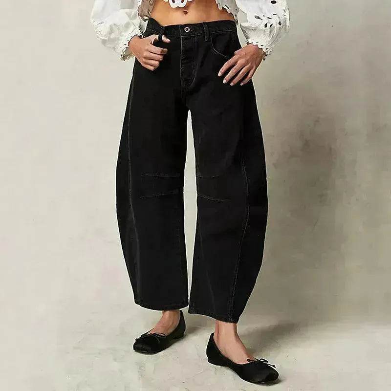 Fashion Loose Wide-leg Pants Summer Sports Straight Casual Cotton Trousers Women's Trouser Pant - Velora