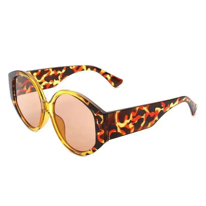 Fashion Round Frame Colorful Sunglasses - Velora