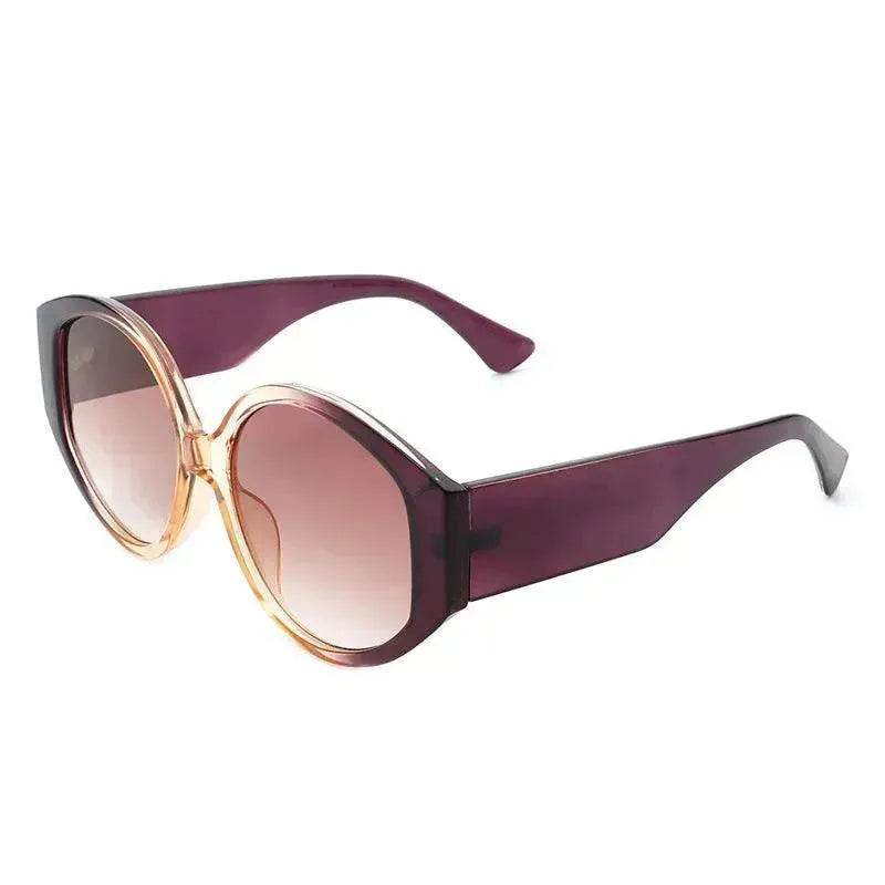 Fashion Round Frame Colorful Sunglasses - Velora