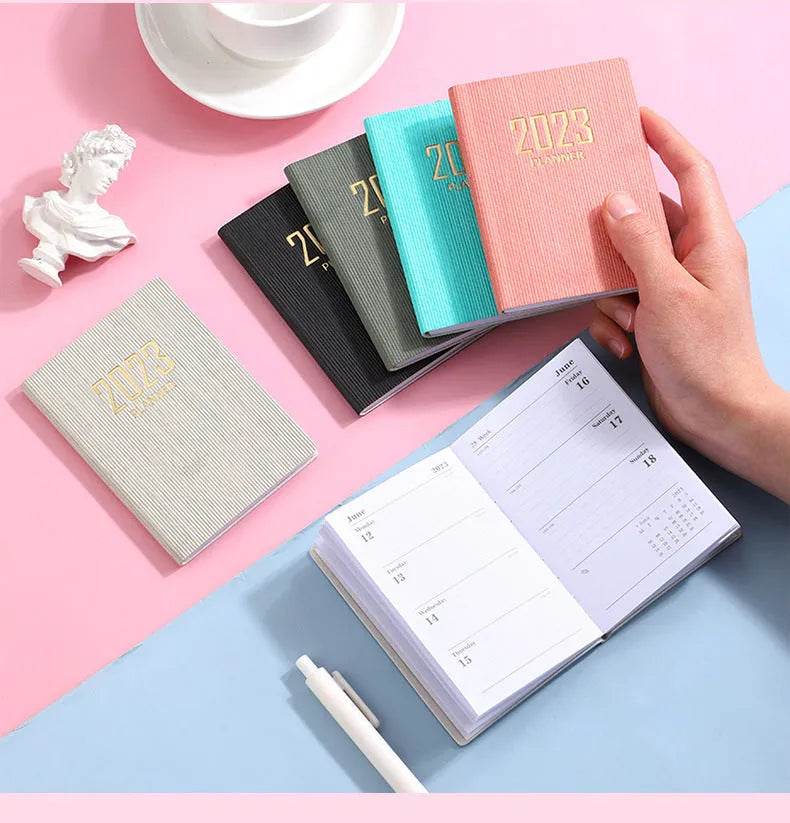 Mini Notebook 365 Days Portable Pocket Notepad Daily Weekly Agenda Planner - Velora