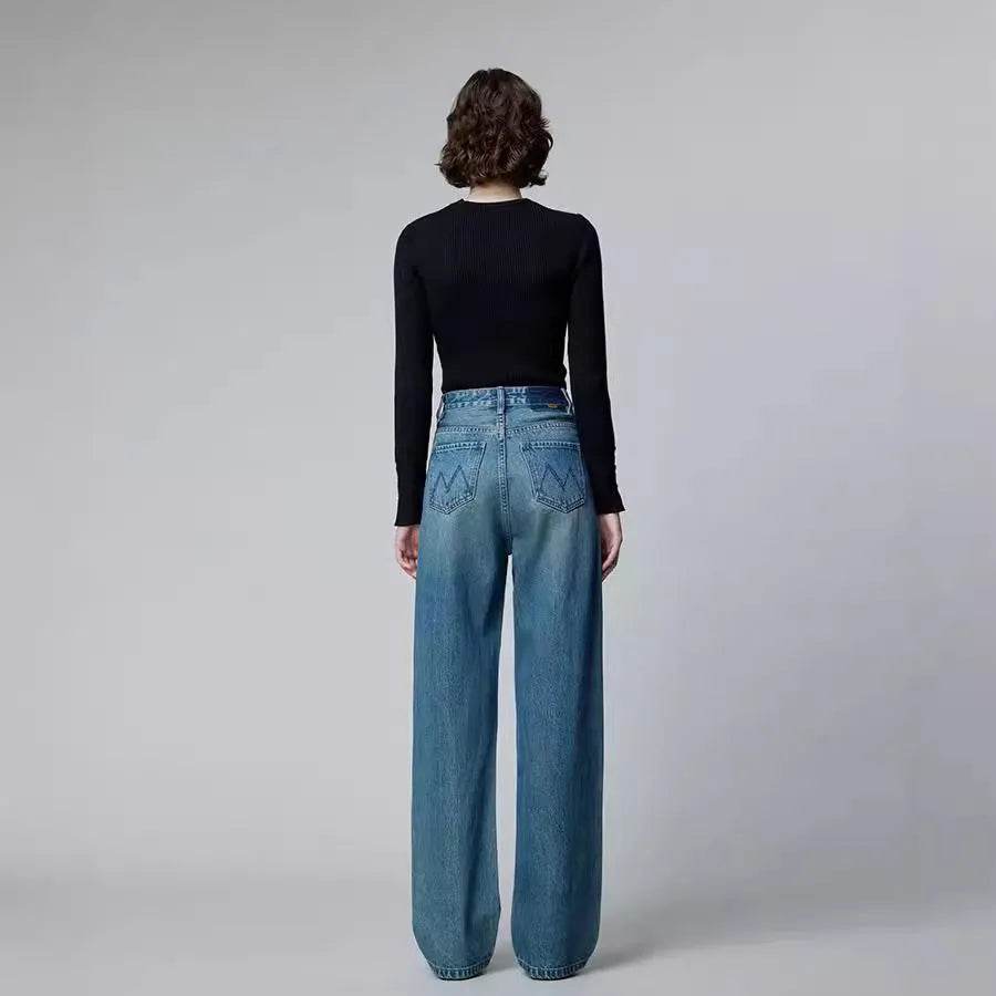 Fashion American Retro New Baggy Jeans Pant Women - Velora