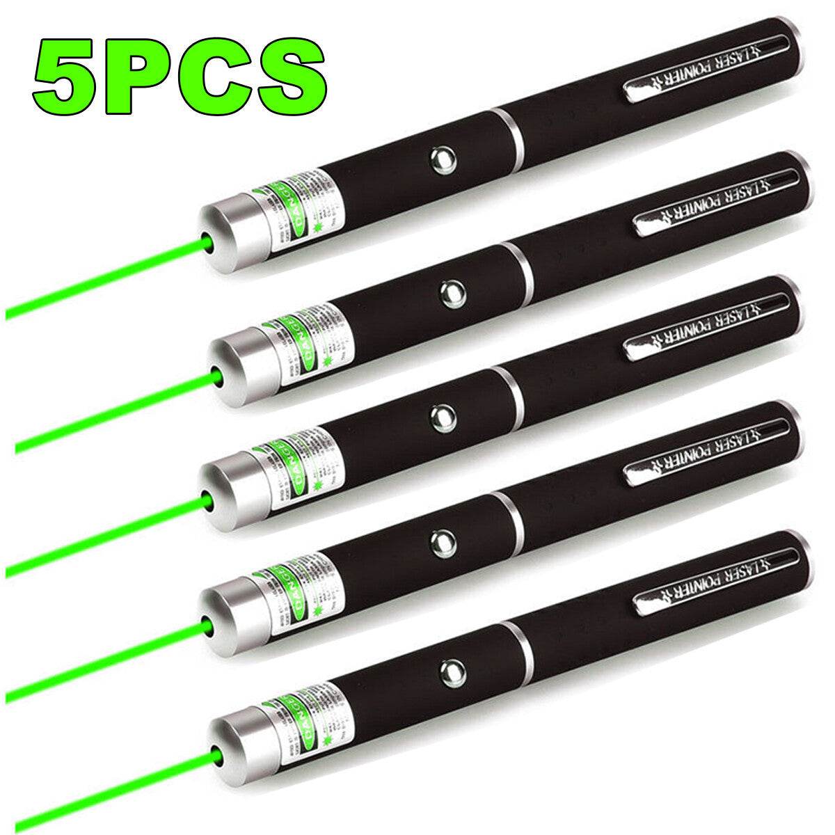 Pet Toy Green Laser Pointer Pen Light Single Beam High Power Lazer Flashlight 900Miles 1mW 532nm Torch - Velora