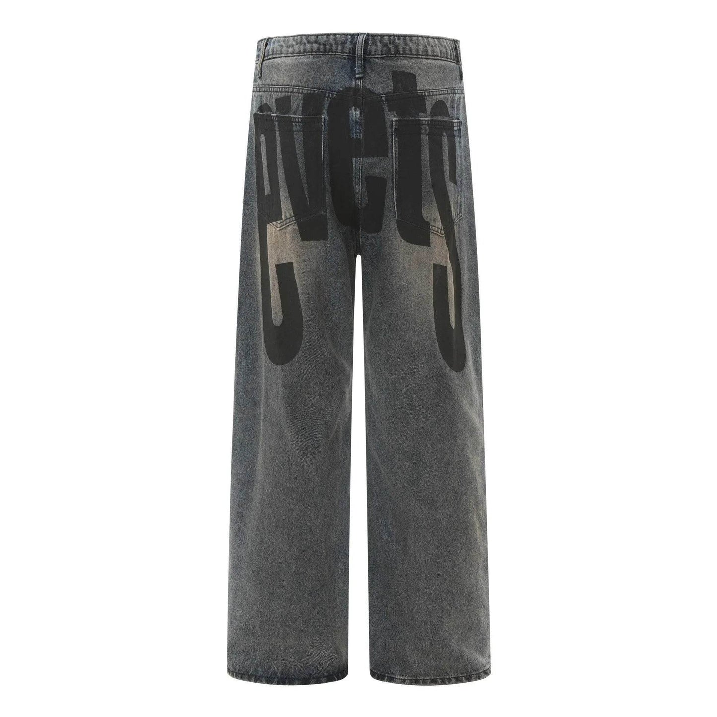 High Street American Washed Distressed Baggy Denim Baggy Jeans Pant Pant unisex - Velora