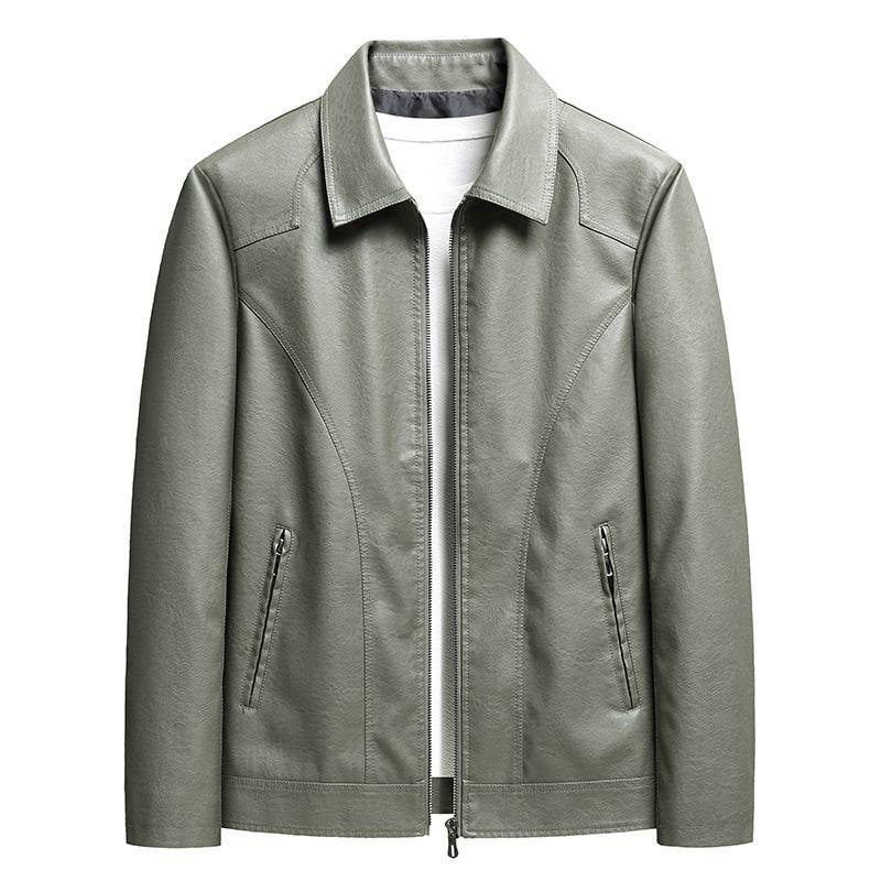 Men's Thin Leather Jacket - Velora