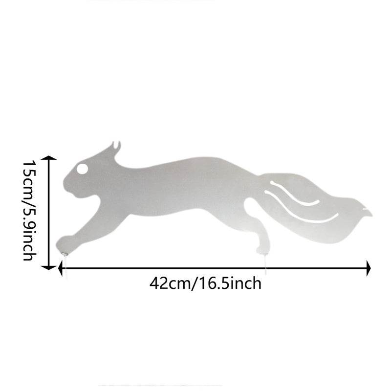 Household Rusty Squirrel Silhouette Screw Insert - Velora