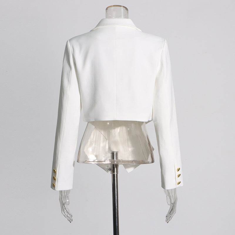 Elegant Elegant Style Long Sleeve Small Suit - Velora
