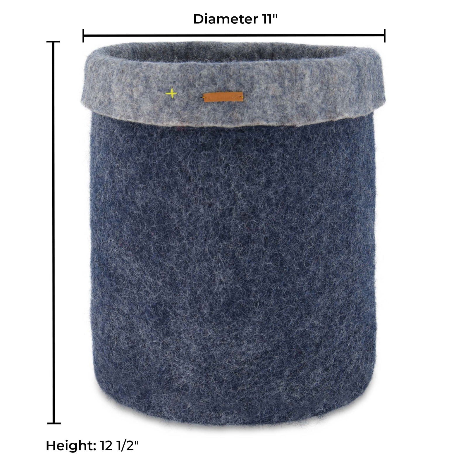 Felt Storage Basket - Navy blue - Velora Luxury Fashion