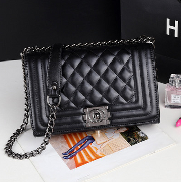 Chanel-style Quilted Chain Shoulder Crossbody Bag