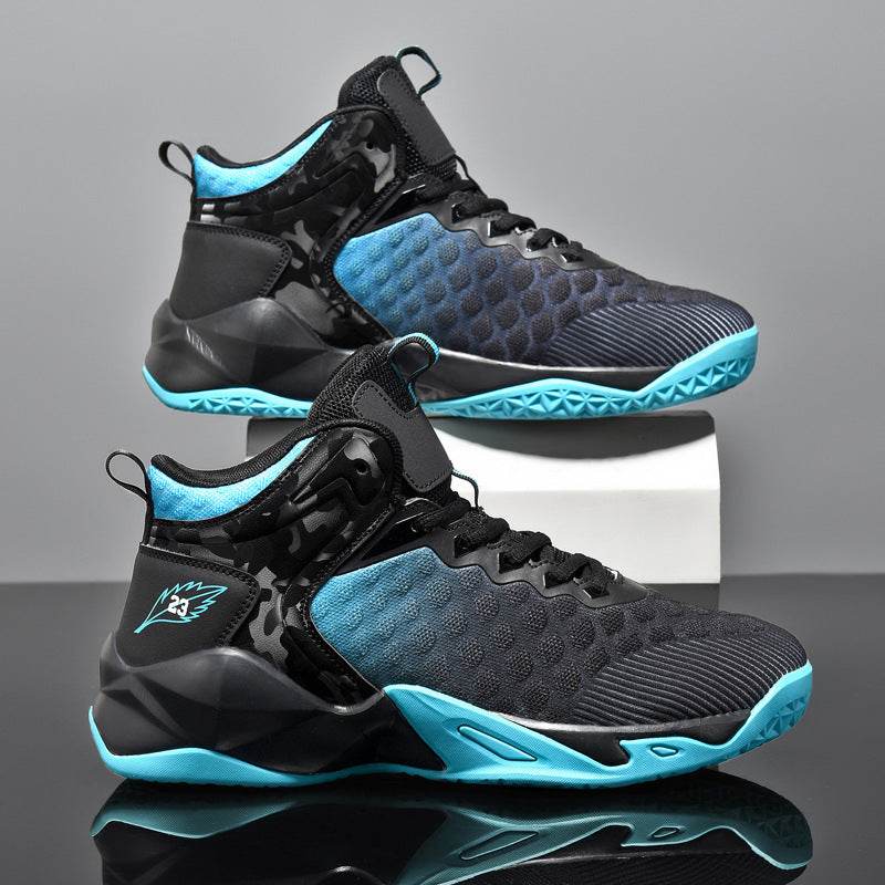 Men's Mid-Top Gradient Mesh Breathable Sneakers - Velora