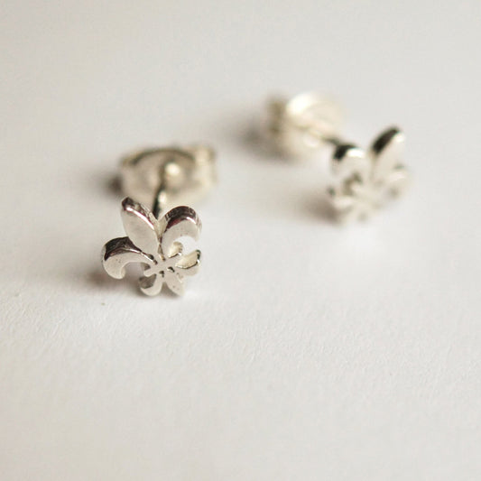 Fleur de Lis Stud Earrings