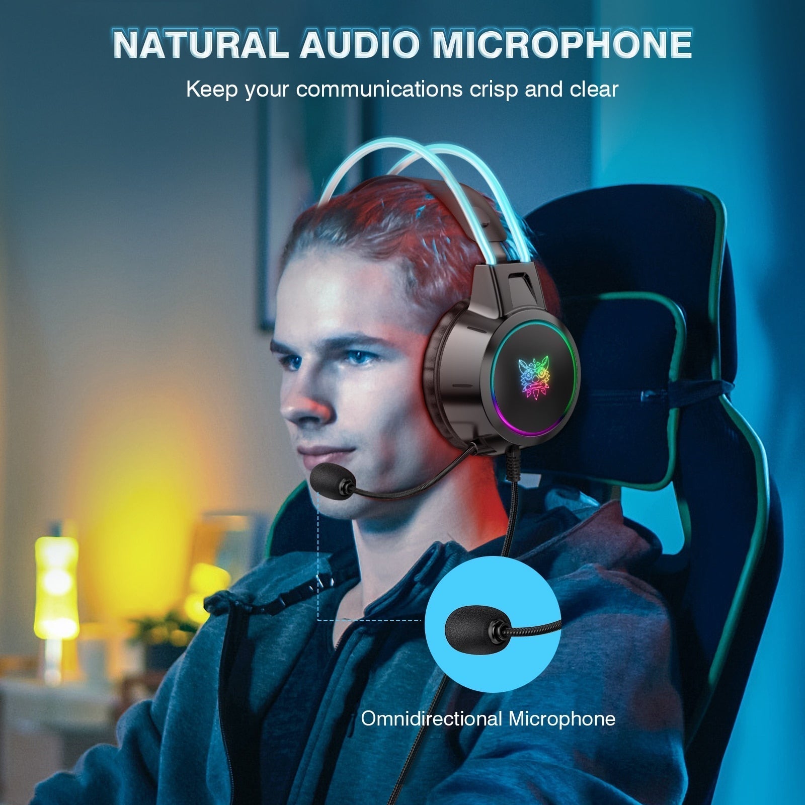 ONIKUMA X15Pro RGB Gaming Headset USB Wired 3.5mm Stereo - Velora Luxury Fashion