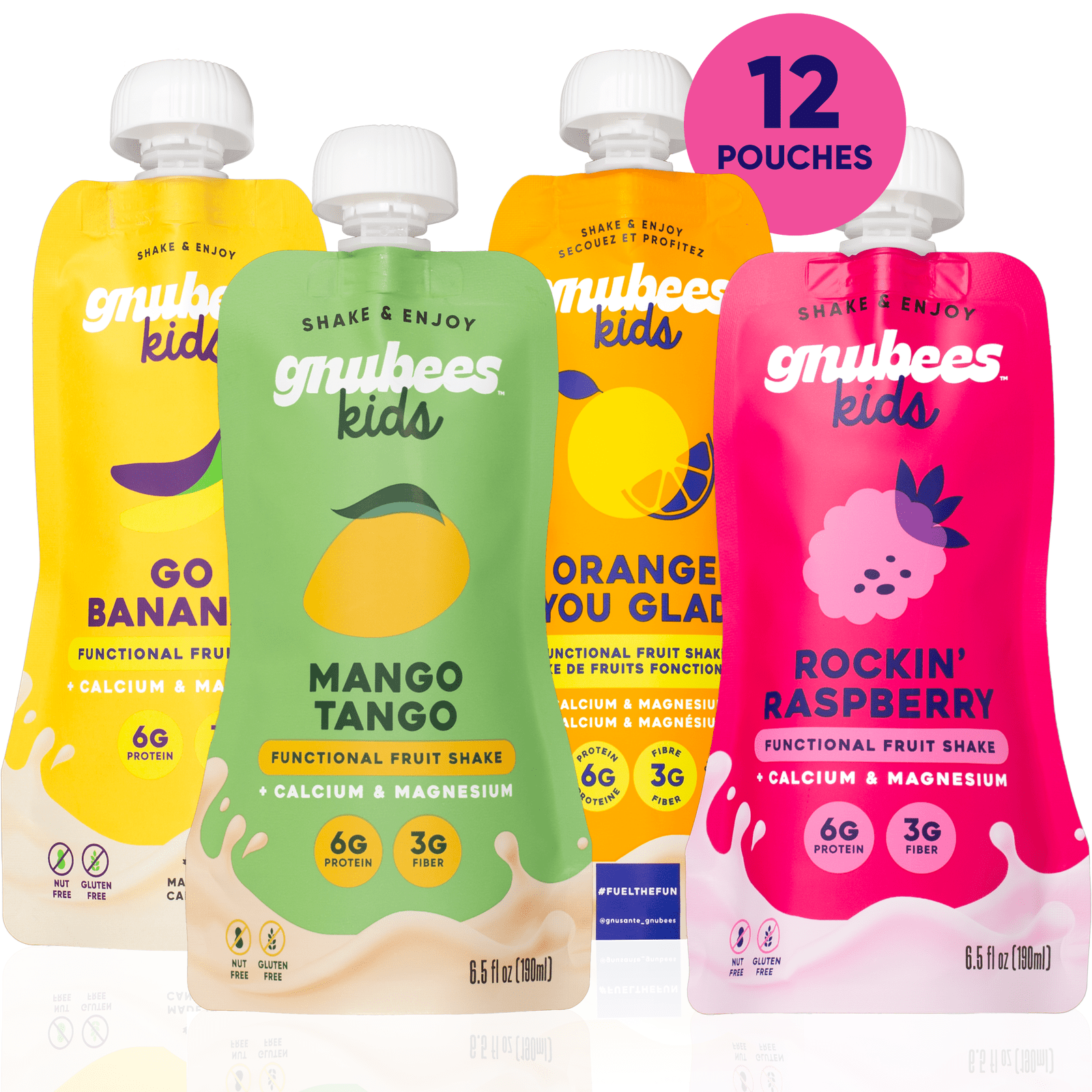 gnubees Rainbow Pack - 12 pouches - Velora Luxury Fashion