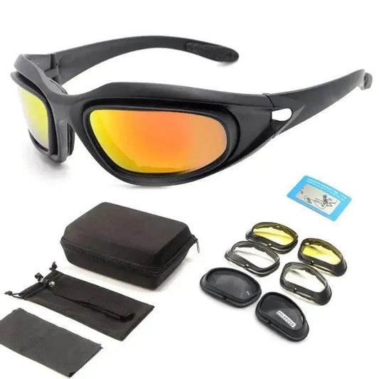 Goggles Polarized Tactical Sunglasses Outdoor Cycling Night Vision Dustproof Sunglasses - Velora