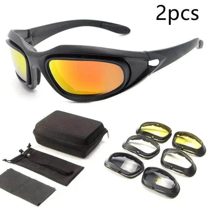 Goggles Polarized Tactical Sunglasses Outdoor Cycling Night Vision Dustproof Sunglasses - Velora
