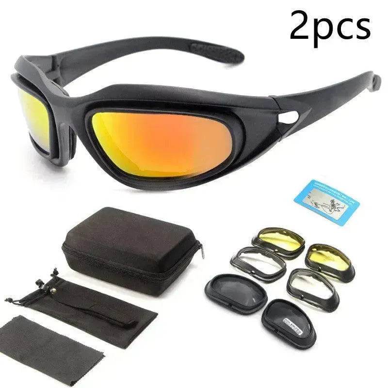 Goggles Polarized Tactical Sunglasses Outdoor Cycling Night Vision Dustproof Sunglasses - Velora