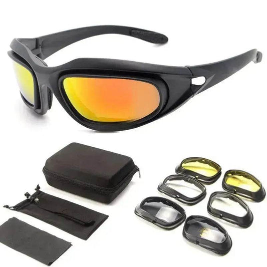 Goggles Polarized Tactical Sunglasses Outdoor Cycling Night Vision Dustproof Sunglasses - Velora