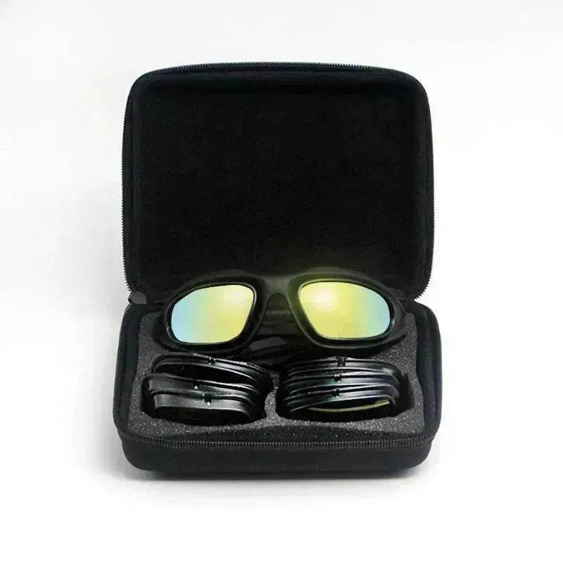 Goggles Polarized Tactical Sunglasses Outdoor Cycling Night Vision Dustproof Sunglasses - Velora