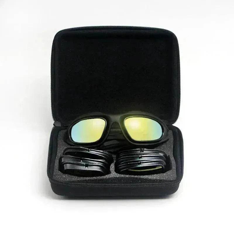 Goggles Polarized Tactical Sunglasses Outdoor Cycling Night Vision Dustproof Sunglasses - Velora