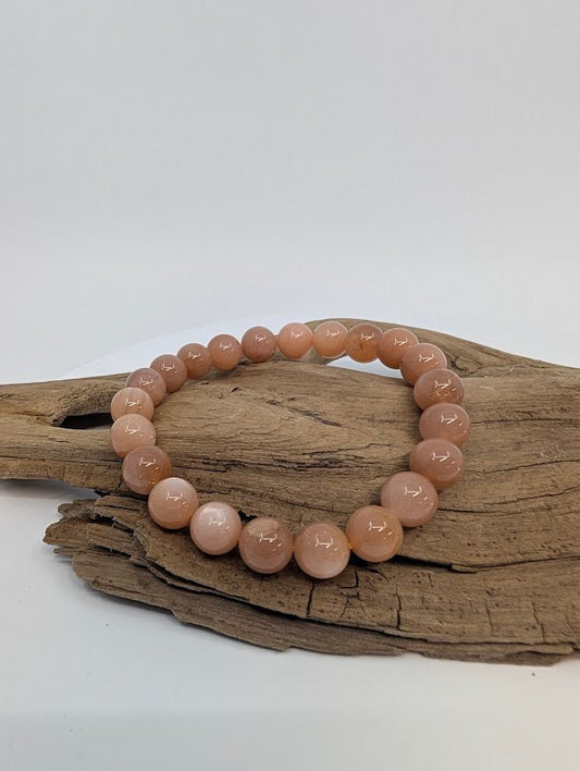 Golden Sunstone Bracelet — 8mm Beads