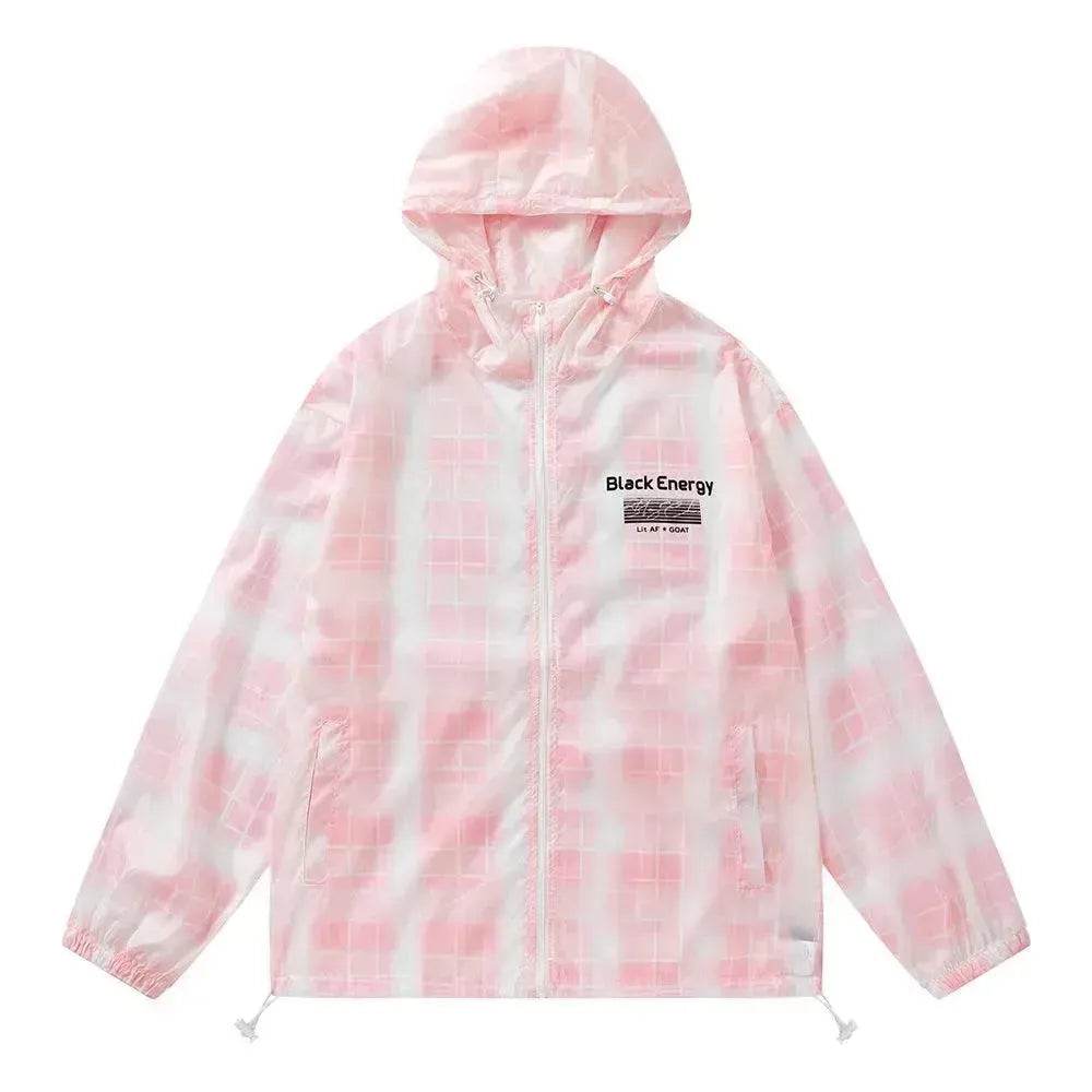 Gradient Plaid Lightweight Sun Protection Clothing - Velora