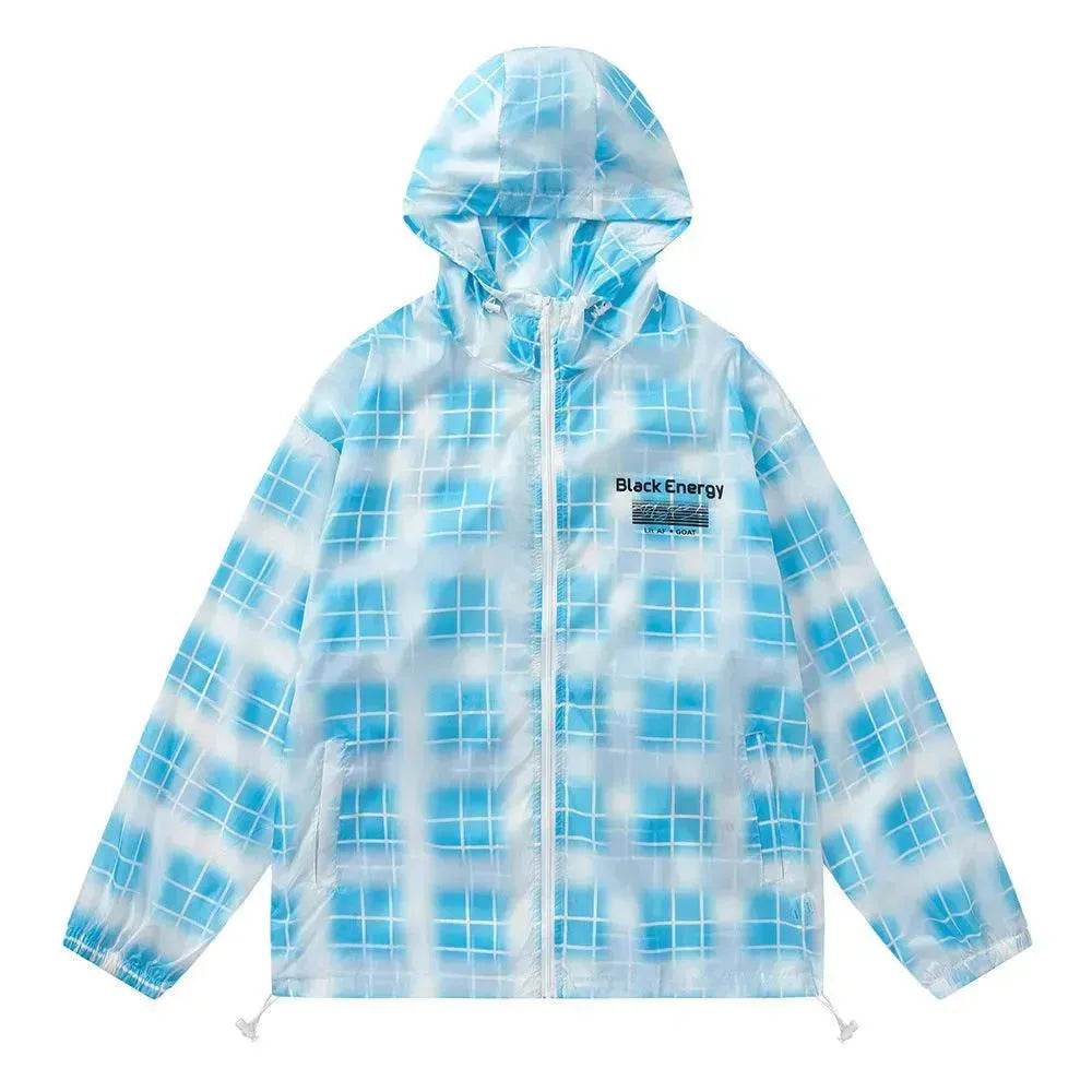 Gradient Plaid Lightweight Sun Protection Clothing - Velora