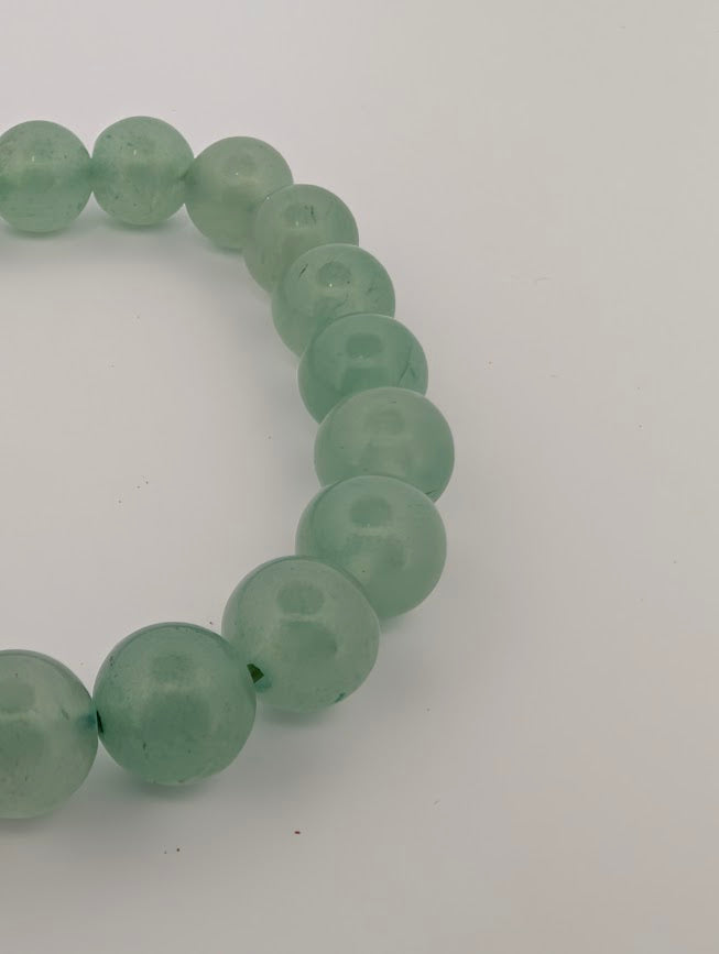 Green Aventurine Bracelet — 8mm Round or Chip