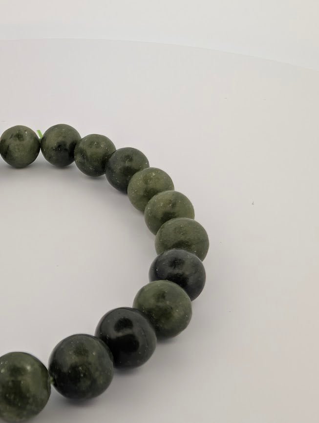 Green Jade Bracelet — 8mm Beads