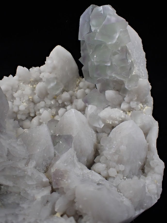 Green Window Fluorite on Milky Quartz – Inner Mongolia, China