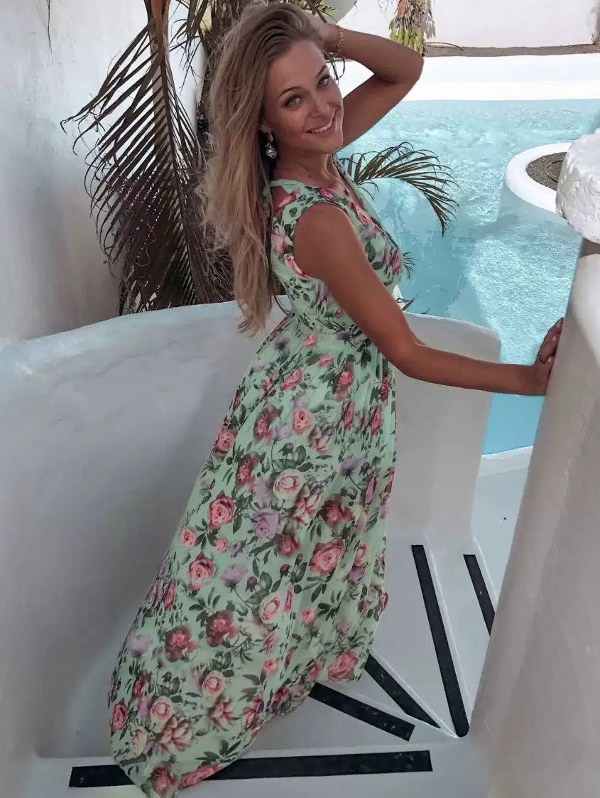 Printed Women's Summer Maxi Dress - Velora