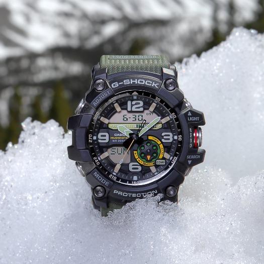CASIO G-Shock Mudmaster Twin Sensor Analog-Digital Green/Black | GG1000-1A3